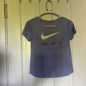 Nike Purple Graphic Crop Tee